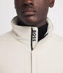 BOSS White Zip-Up Jadon League Jacket