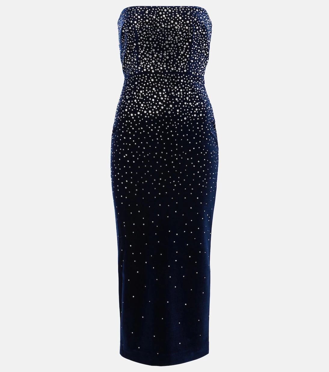 Alex Perry - Embellished velvet midi dress