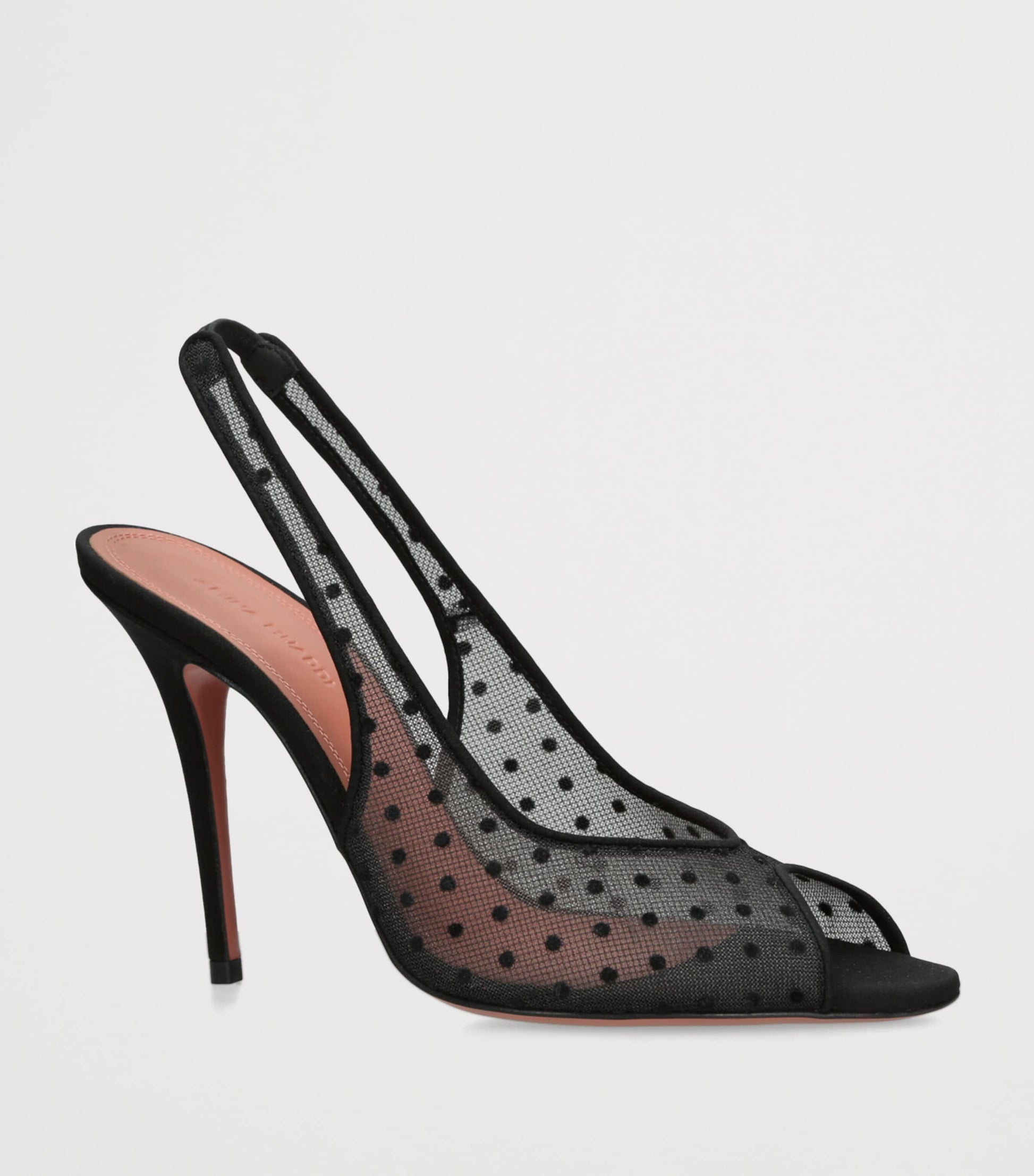 Mesh Kristina Slingback Sandals 105 BLACK