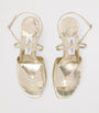 Jimmy Choo Gold Karli 125 Metallic Leather Platform Sandals
