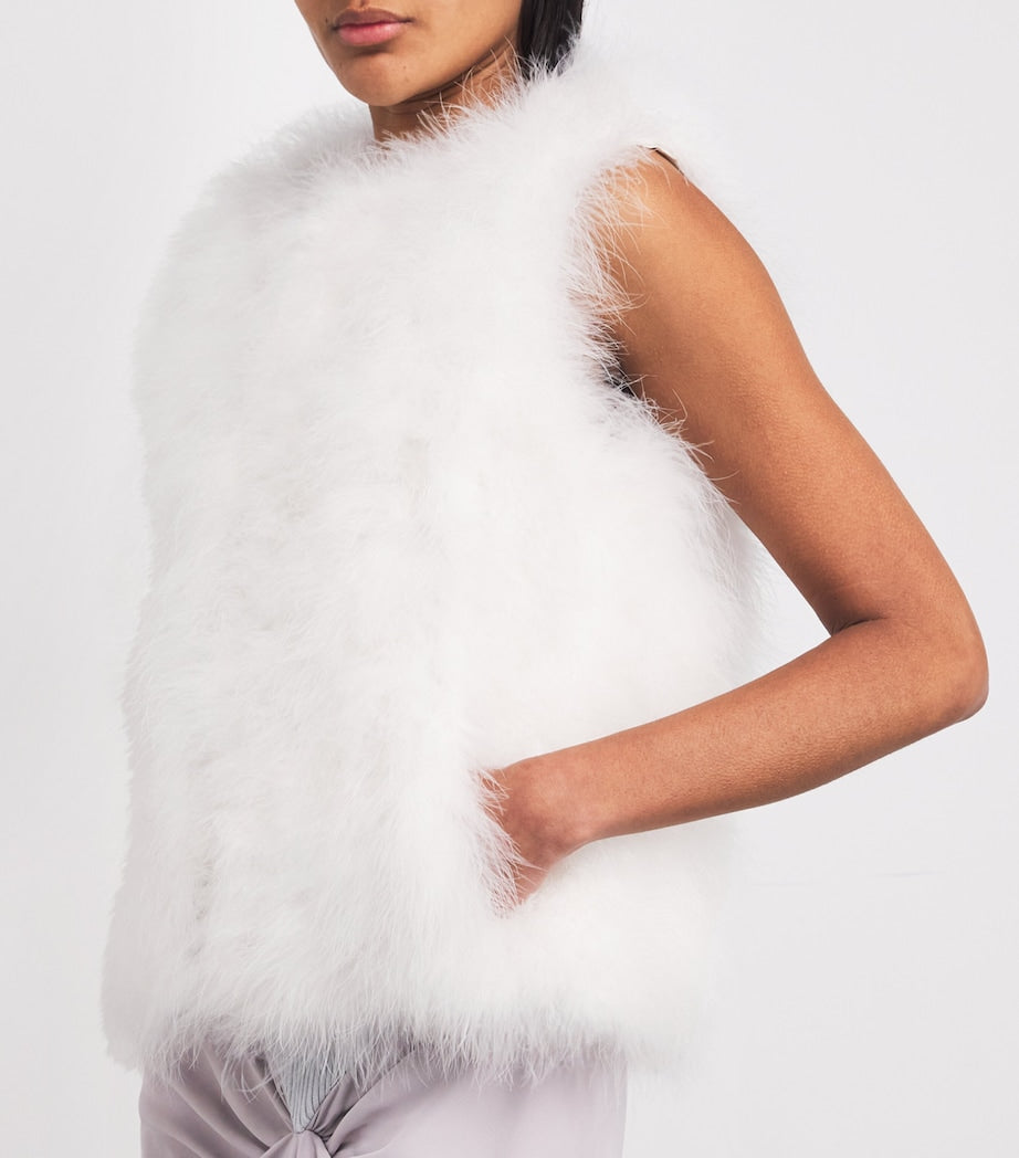 White Feather Gilet