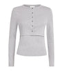Claudie Pierlot Grey Cotton Layered Cardigan