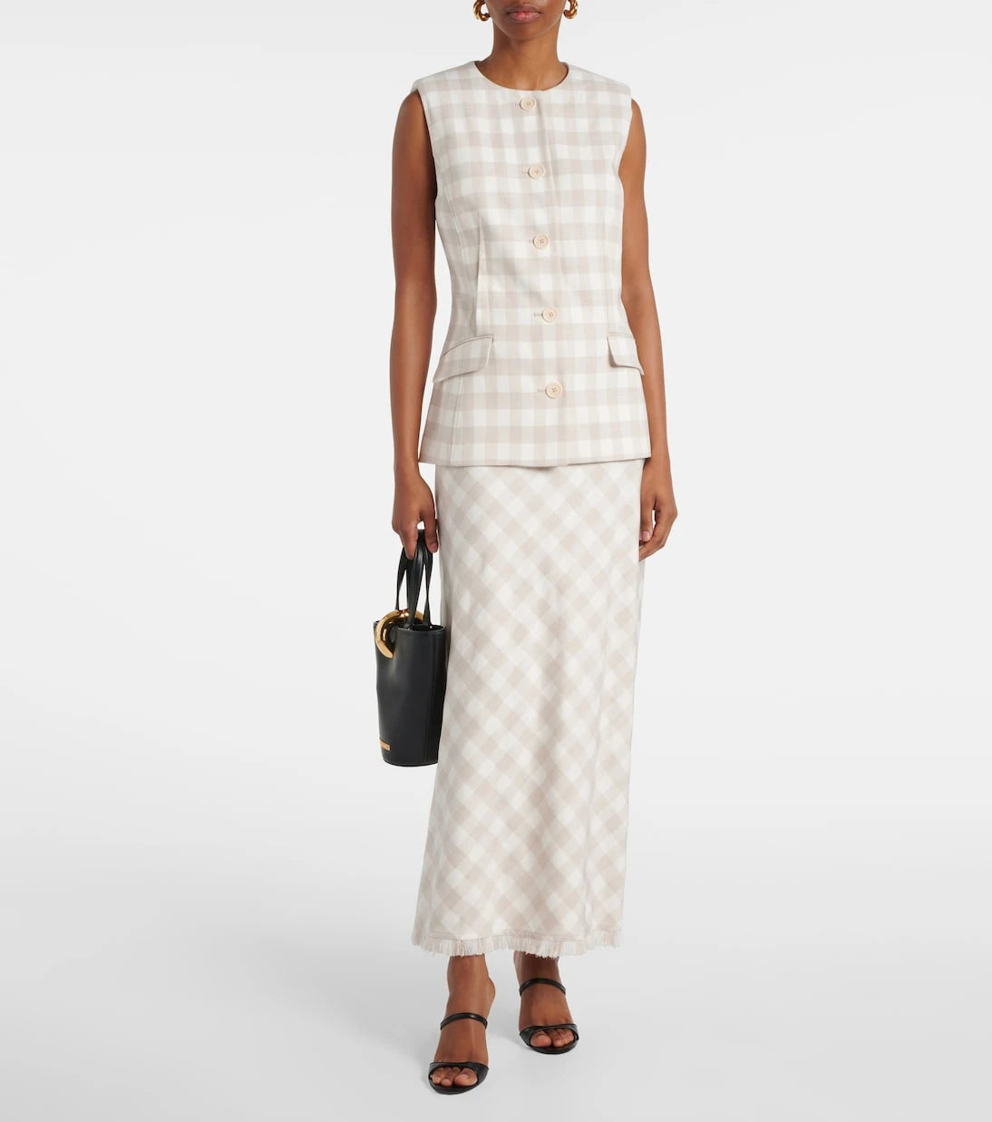 Simkhai - Calliope gingham vest