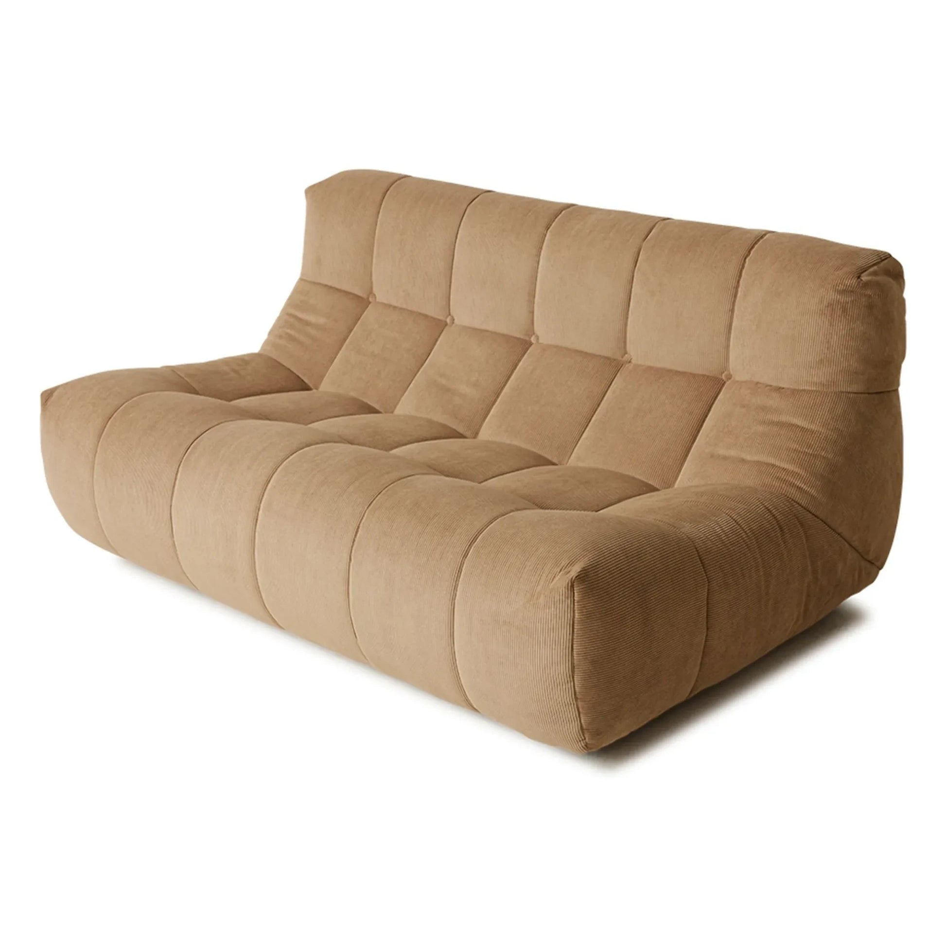 HKliving - Lazy corduroy sofa lounge | Light brown