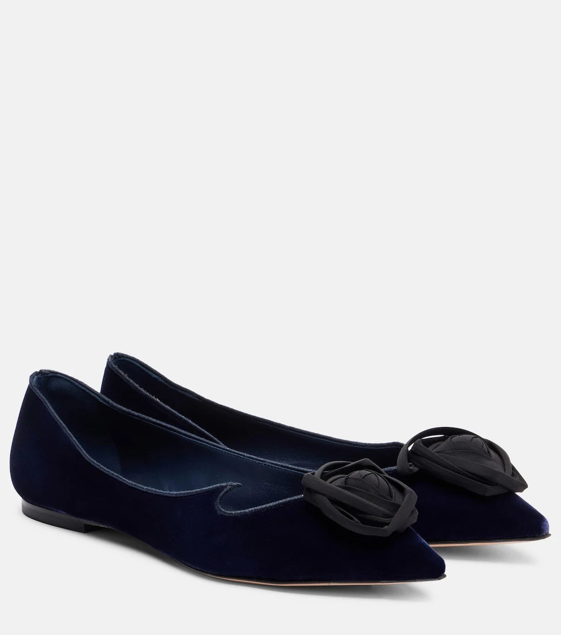Roger Vivier - Rose Vivier velvet ballet flats