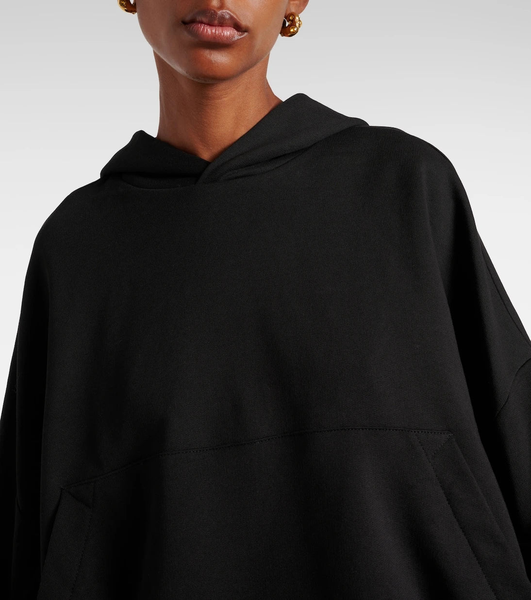 Dries Van Noten - Oversized draped cotton jersey hoodie