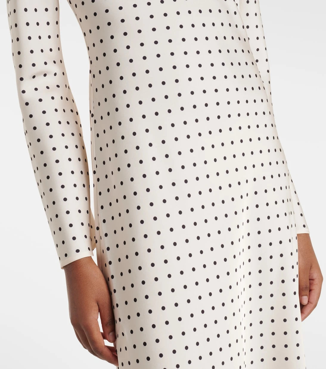 Rotate - Polka-dot satin maxi dress