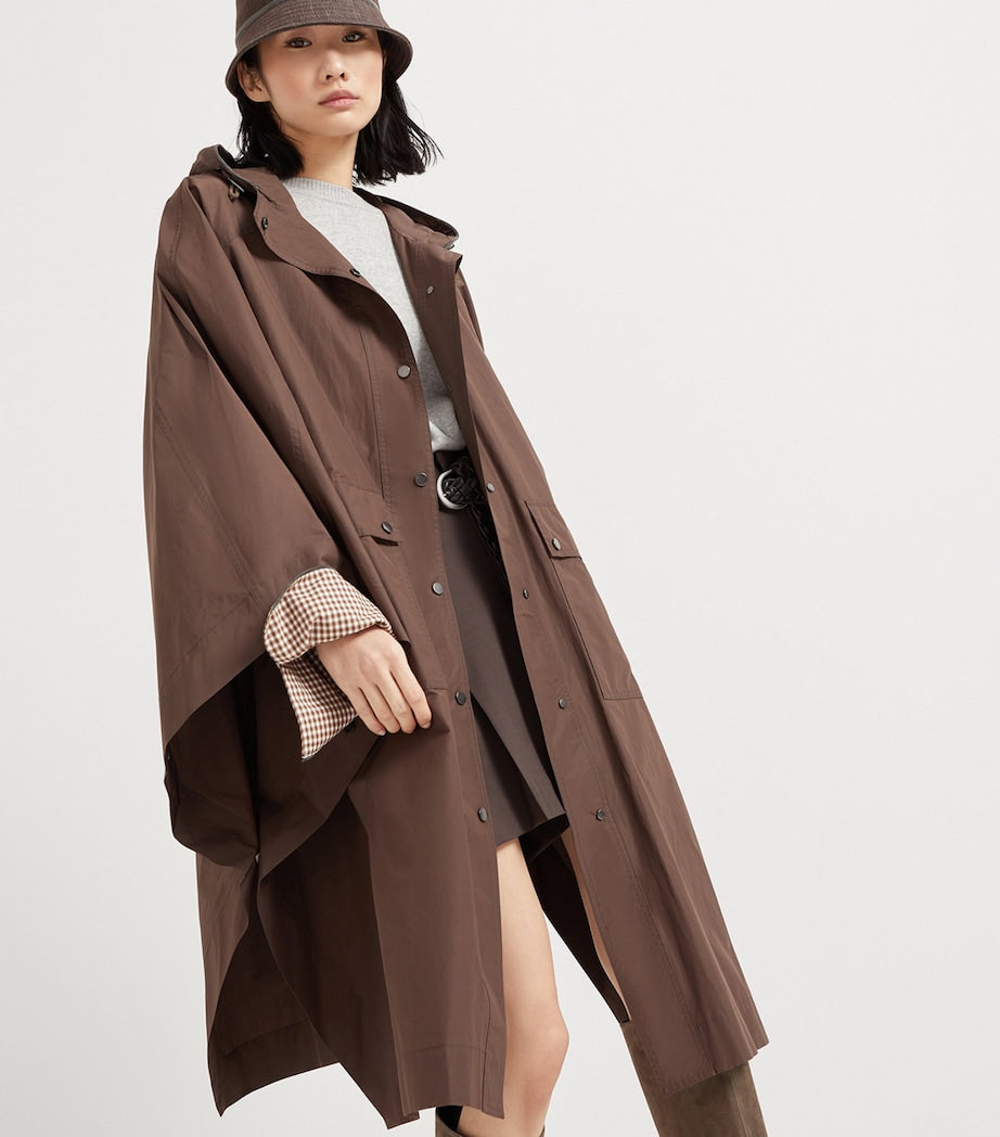 Brunello Cucinelli Black Water-Resistant Taffeta Parka