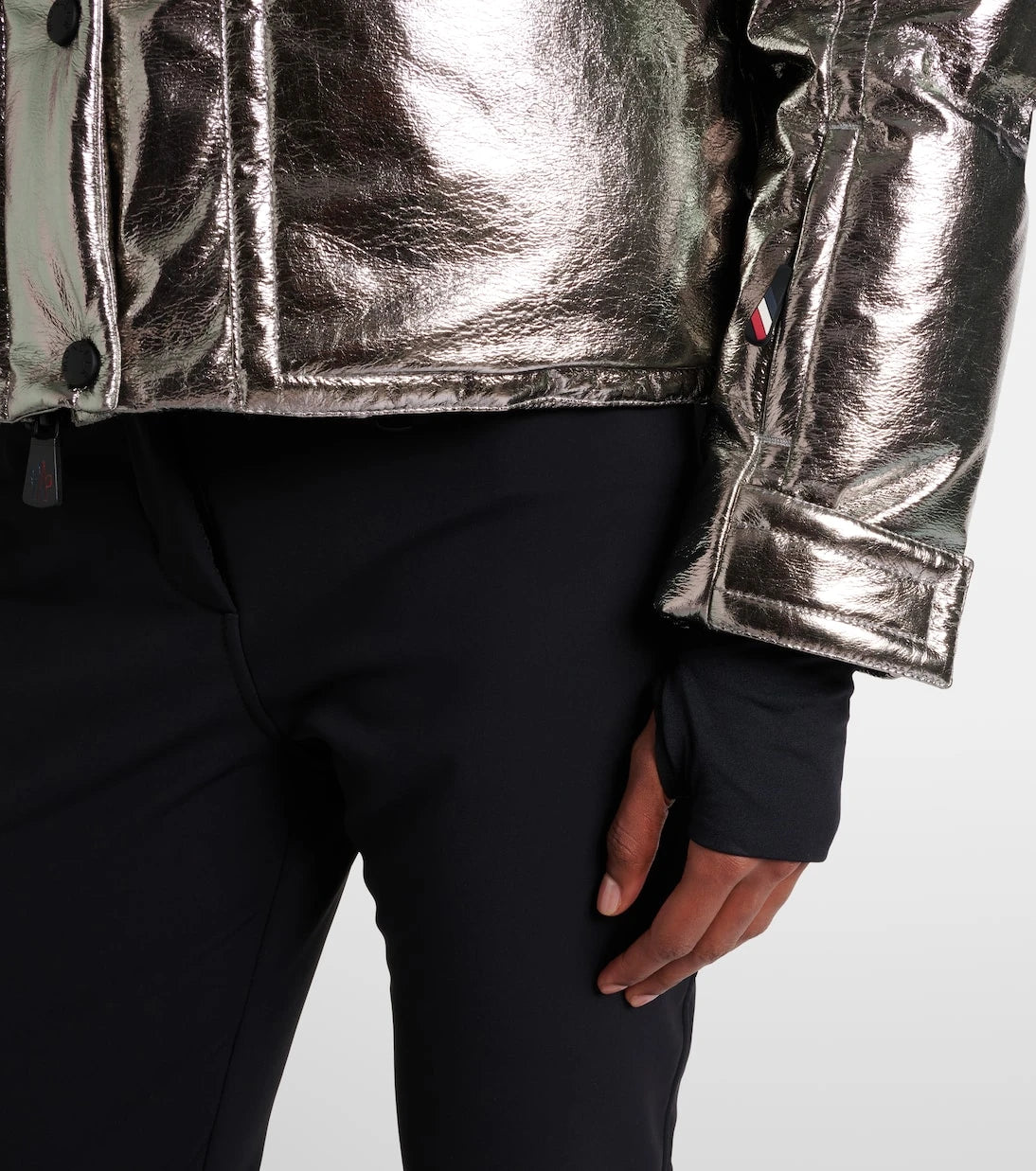 Moncler Grenoble - Calaque metallic-effect down ski jacket