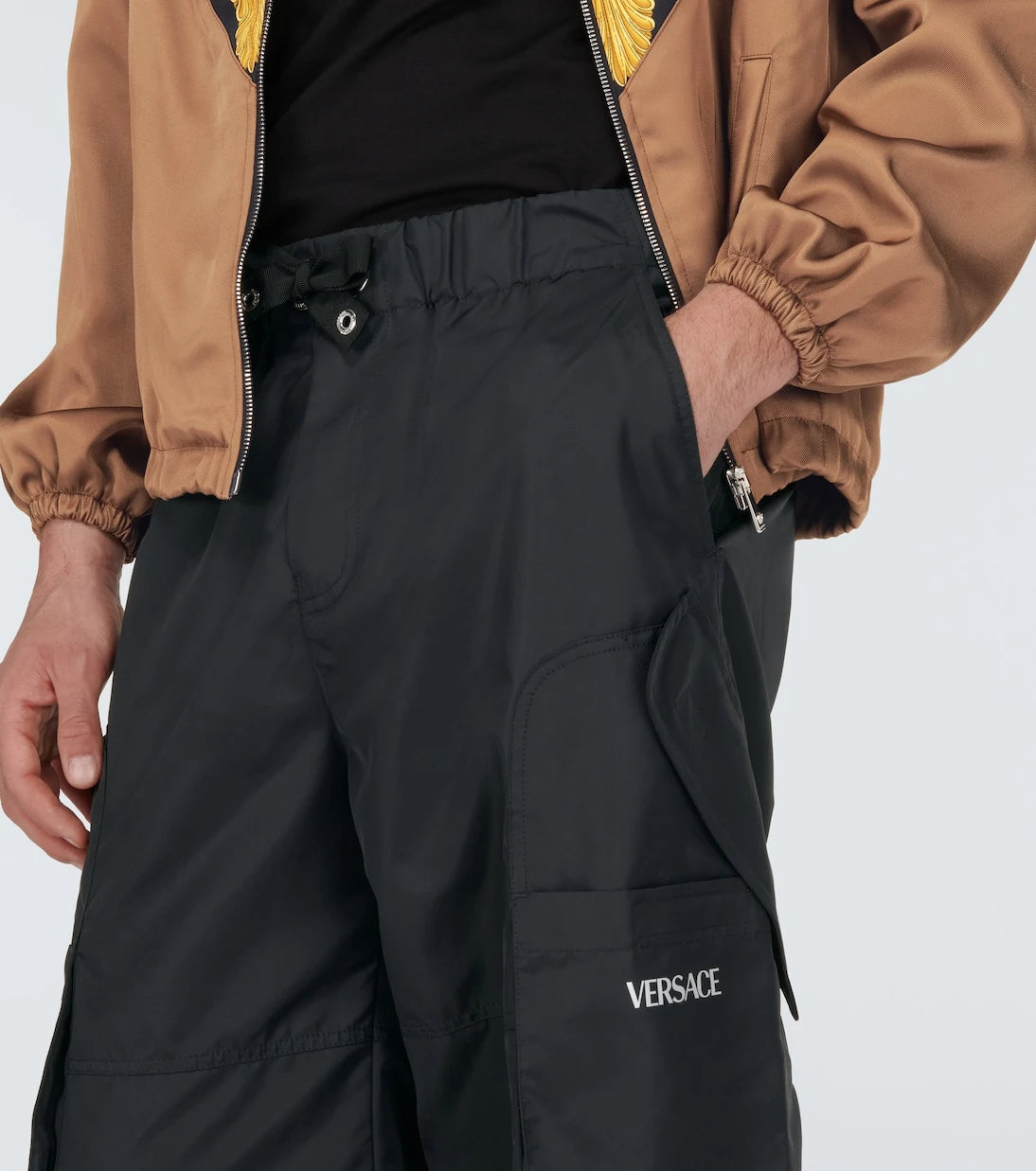 Versace - Technical wide-leg cargo pants
