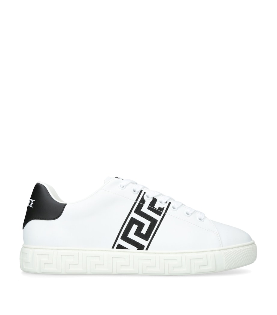 Leather Greca Sneakers