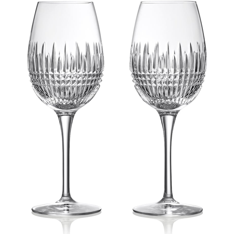 Set of 2 Lismore Diamond Essence Goblet Glasses (660ml)