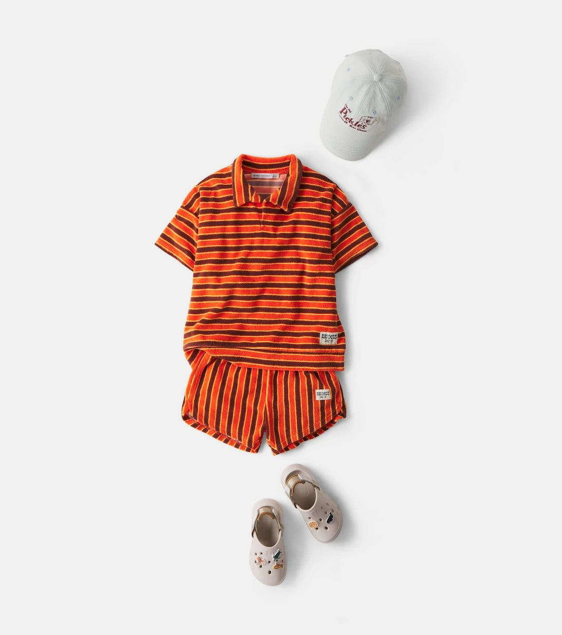 Bobo Choses - Striped Brick cotton-blend shorts
