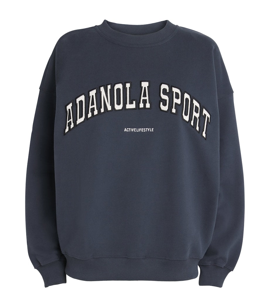 Organic Cotton Logo Sweatshirt MIDNIGHT BLUE
