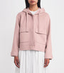 Weekend Max Mara Pink Wool-Blend Hooded Jacket