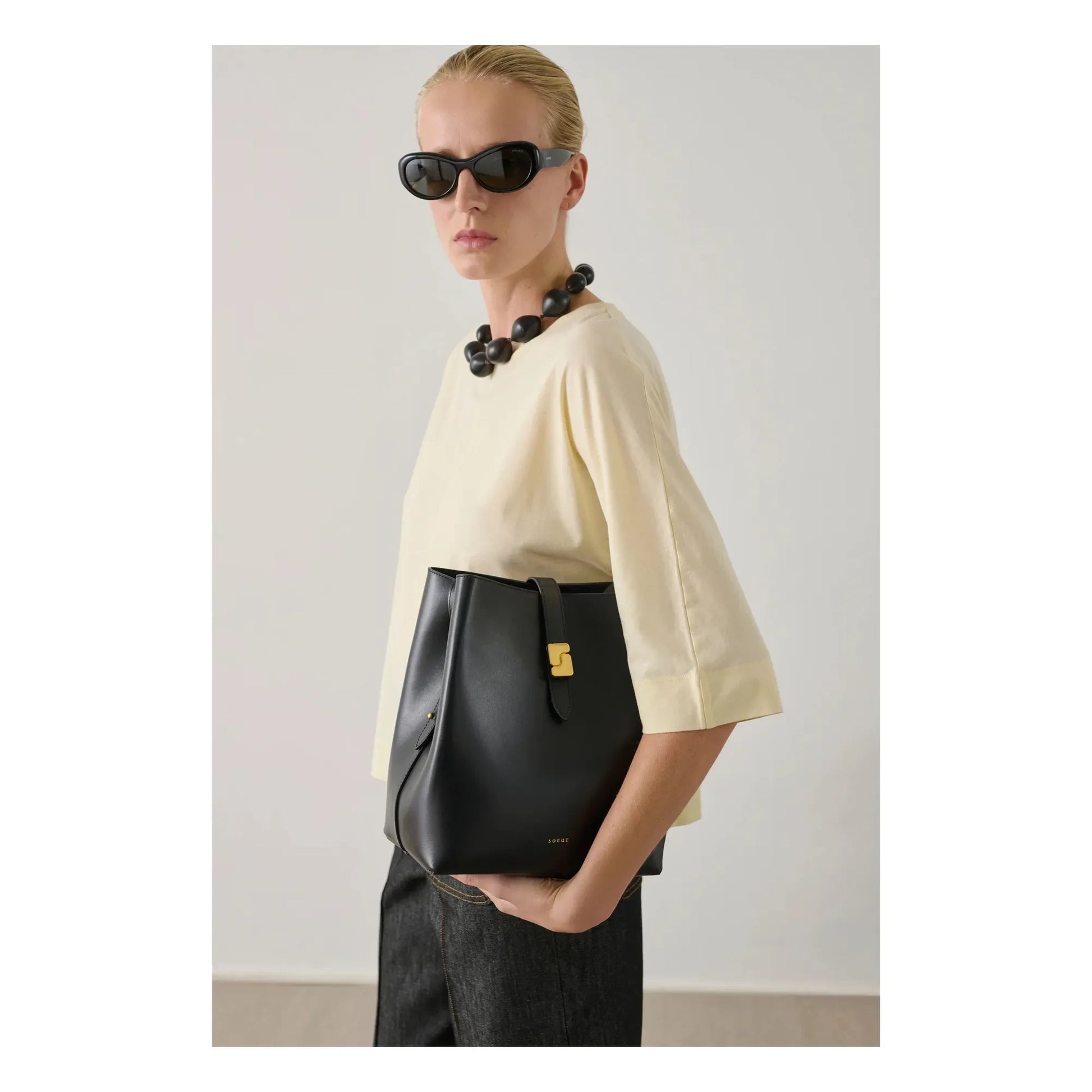 Soeur - Bello Leather Bag | Black