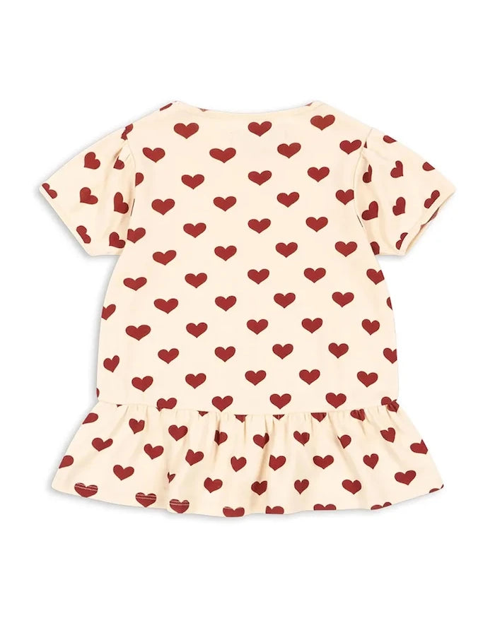 Konges Sløjd Çocuklar için Pamuklu BASIC FRILL TEE GOTS Tişört