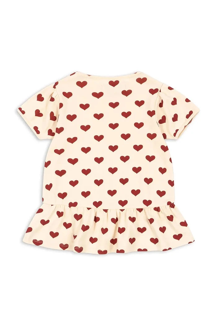 Konges Sløjd тениска за деца с памук BASIC FRILL TEE GOTS