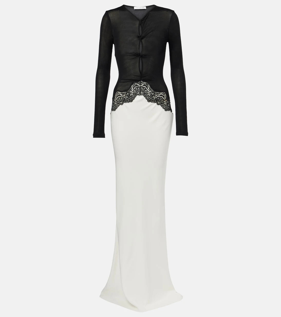 Christopher Esber - Lace-trimmed maxi dress