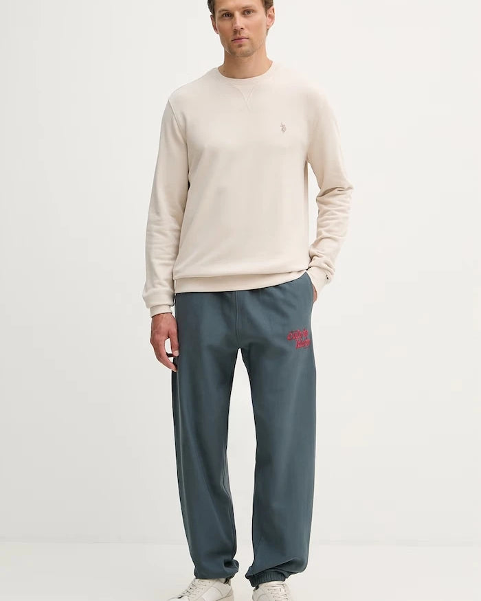 U.S. Polo Assn. erkek pamuklu sweatshirt DHM LB CREW