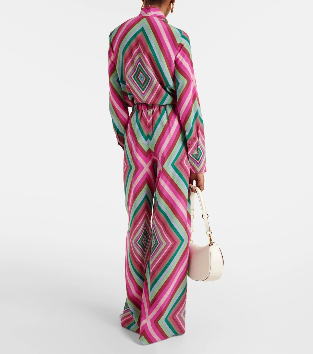Valentino - Printed silk palazzo pants