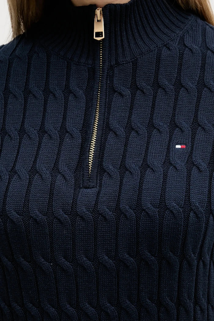 Pamuklu elbise Tommy Hilfiger
