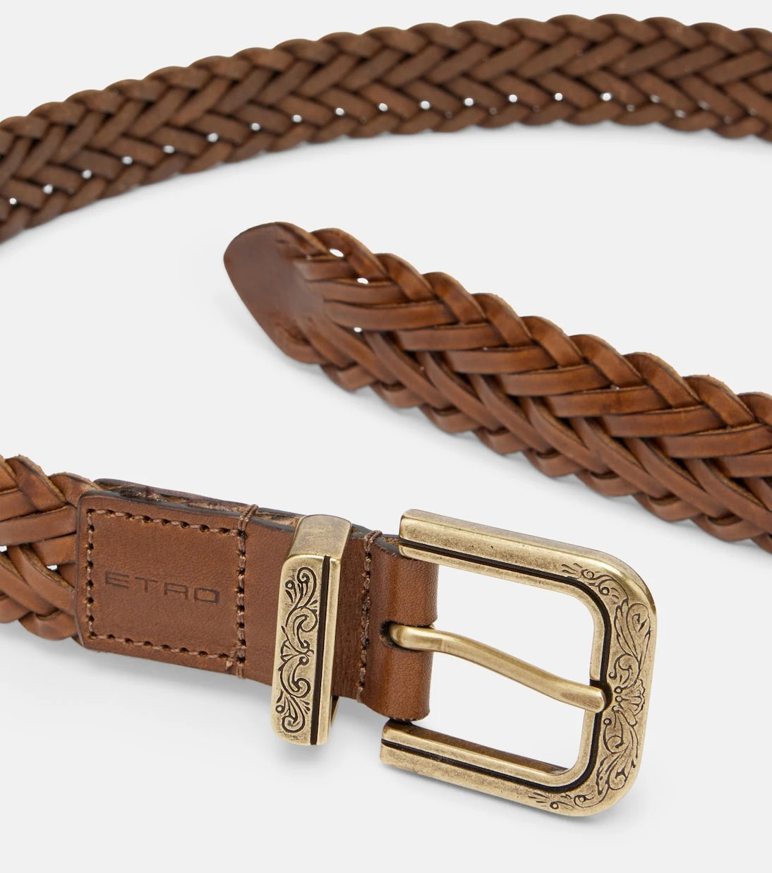 Etro - Braided leather belt