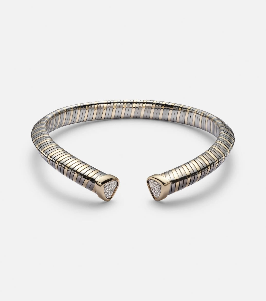 Marina B - Trisola 18kt gold necklace with diamonds