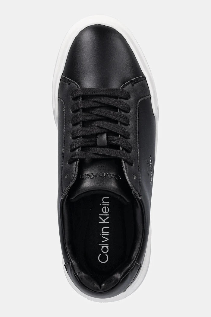 Кожени маратонки Calvin Klein CHUNKY CUPSOLE LACEUP LTH