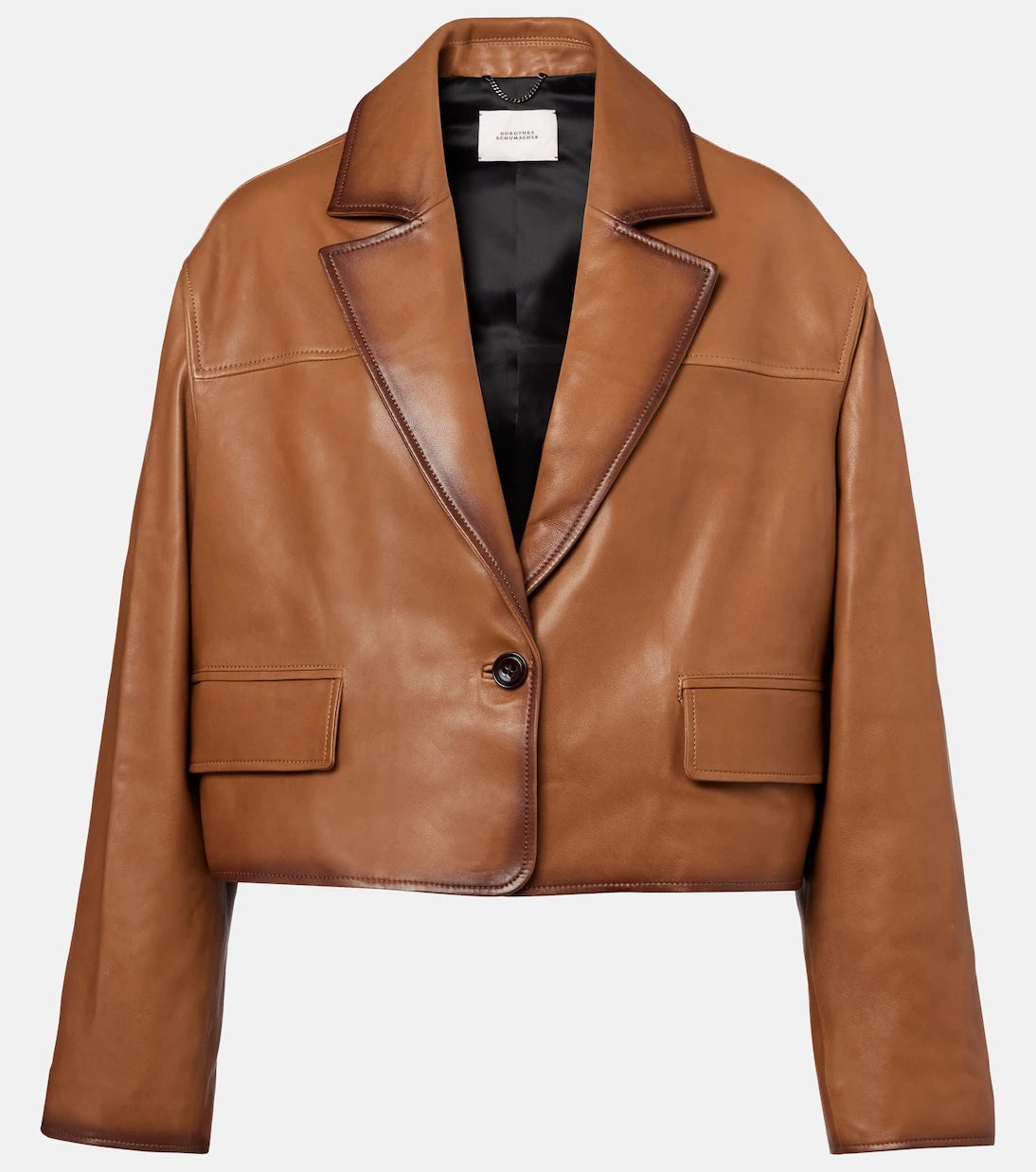Dorothee Schumacher - Cropped leather jacket
