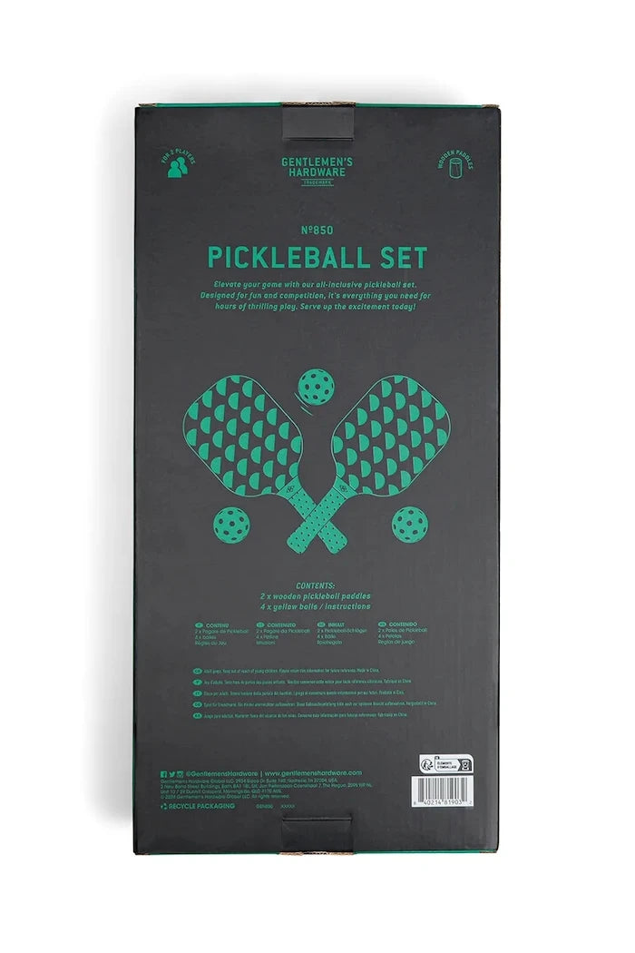 Gentlemen's Hardware Pickle Ball Set Pickleball Oyun Seti