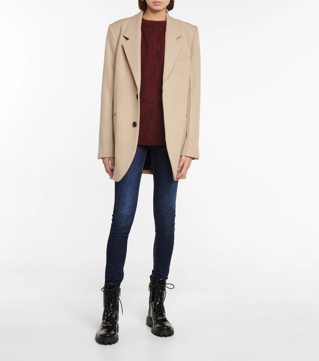 AG Jeans - بنطال جينز فاره عالي الخصر بقصّة سكيني