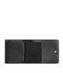 Bottega Veneta Gold Leather Intrecciato Trifold Wallet