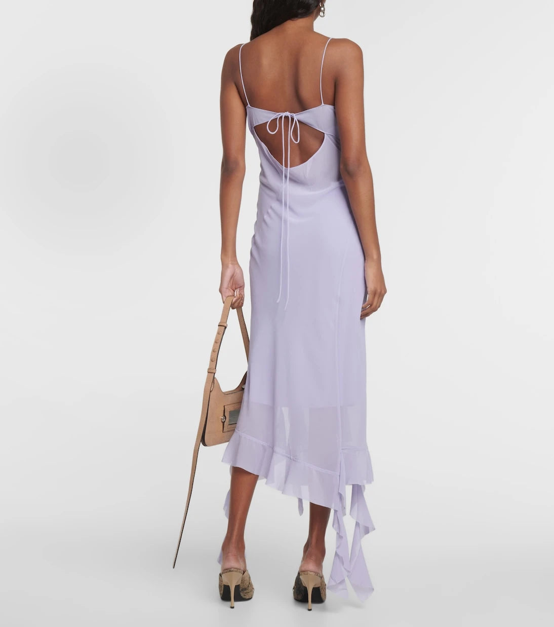 Acne Studios - Ruffled asymmetric midi dress
