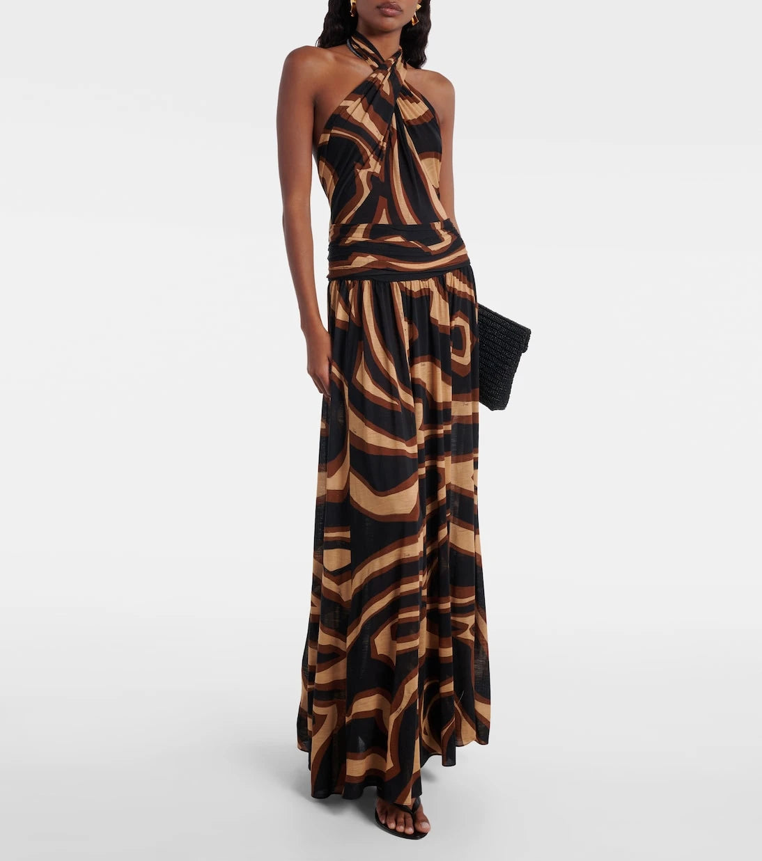 Pucci - Printed wool-blend cocktail dress