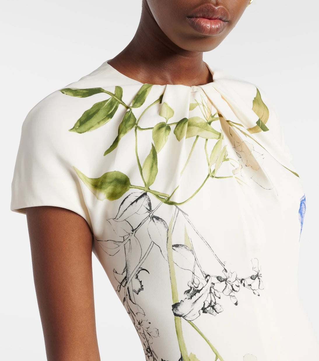 Monique Lhuillier - Floral midi dress