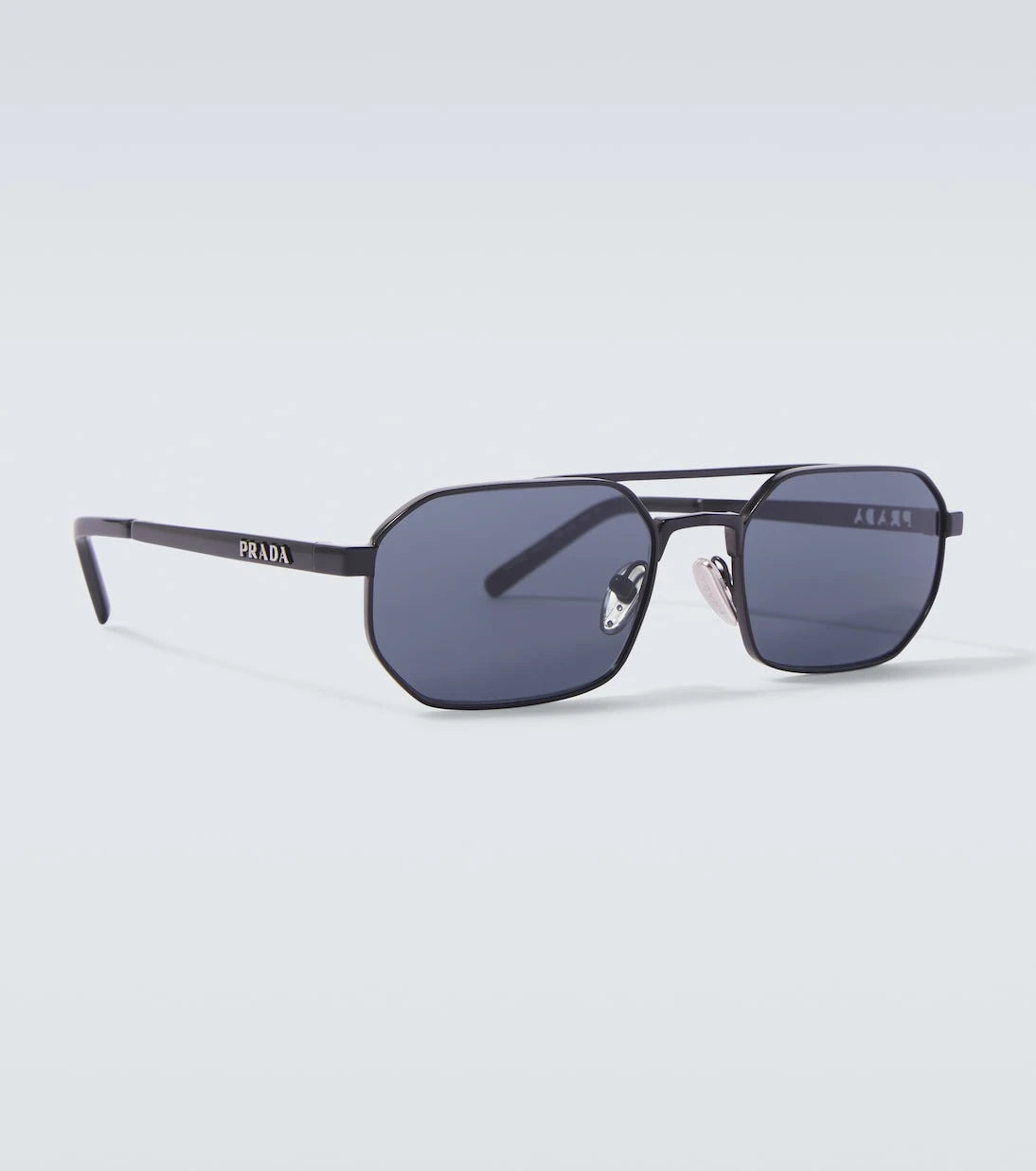 Prada - Engraved rectangular sunglasses