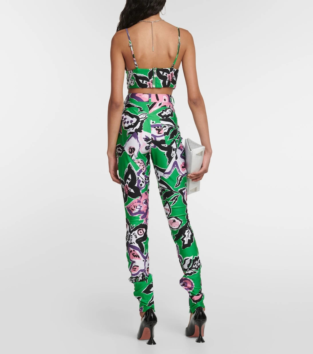 Area - Printed crop top