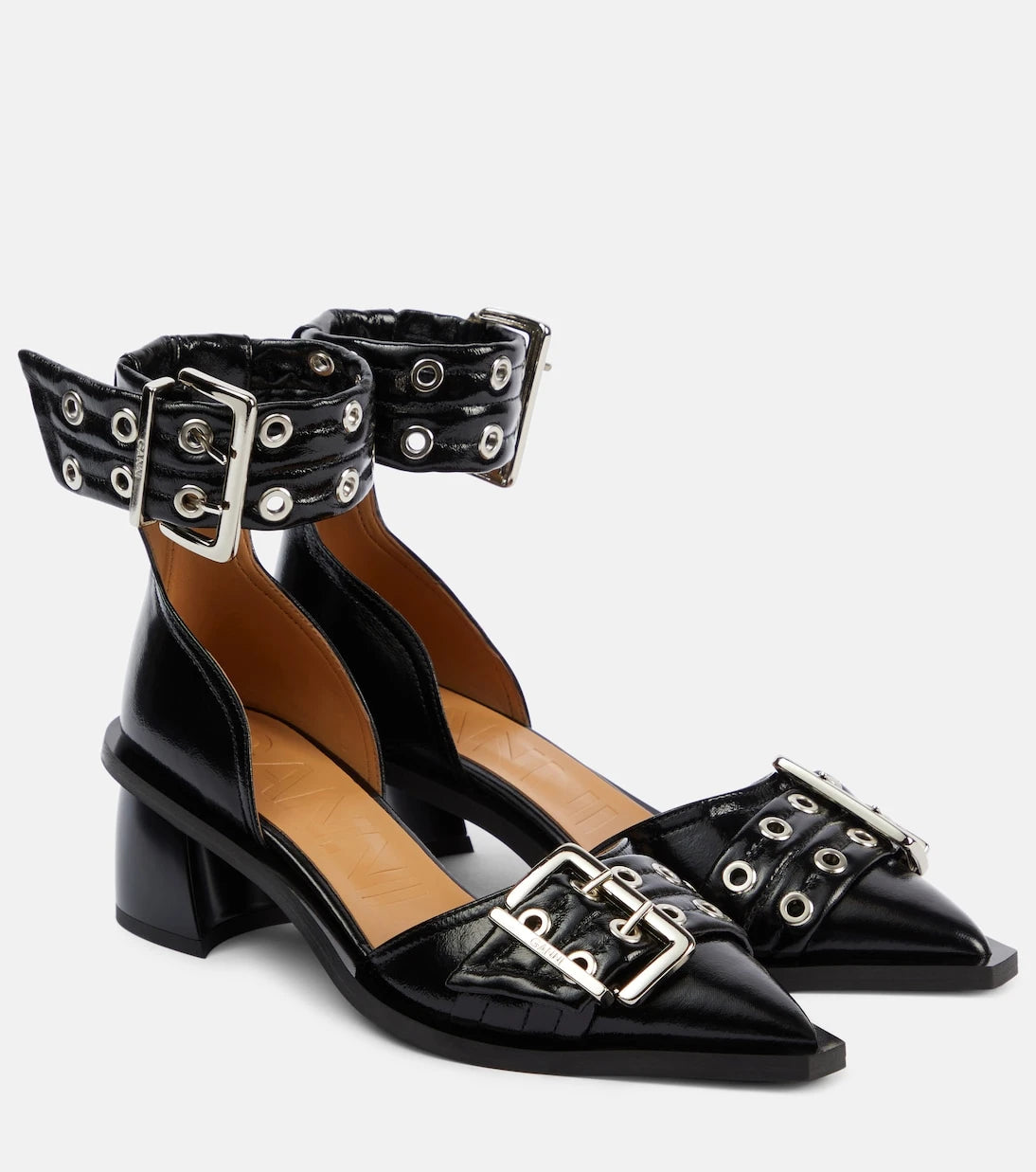 Ganni - Embellished pumps