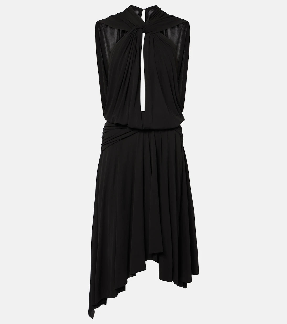 Acne Studios - Draped ruched crêpe jersey midi dress