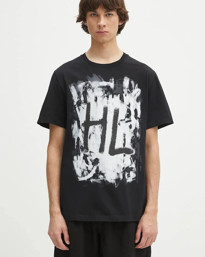 Памучна тениска Helmut Lang SCRIBBLE.T4.MAL.LT.