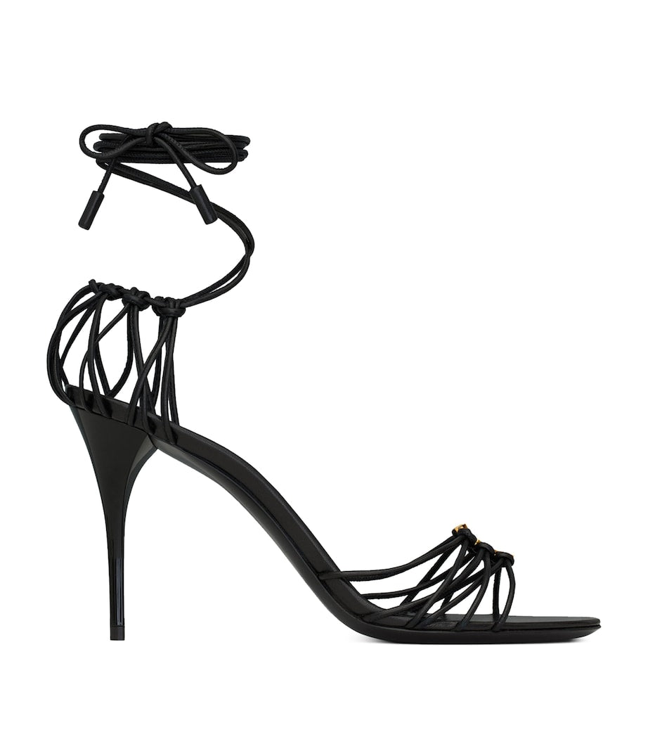 Black Babylone Heeled Sandals 90
