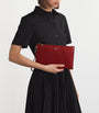 Medium Pebbled Leather Pouch BURGUNDY