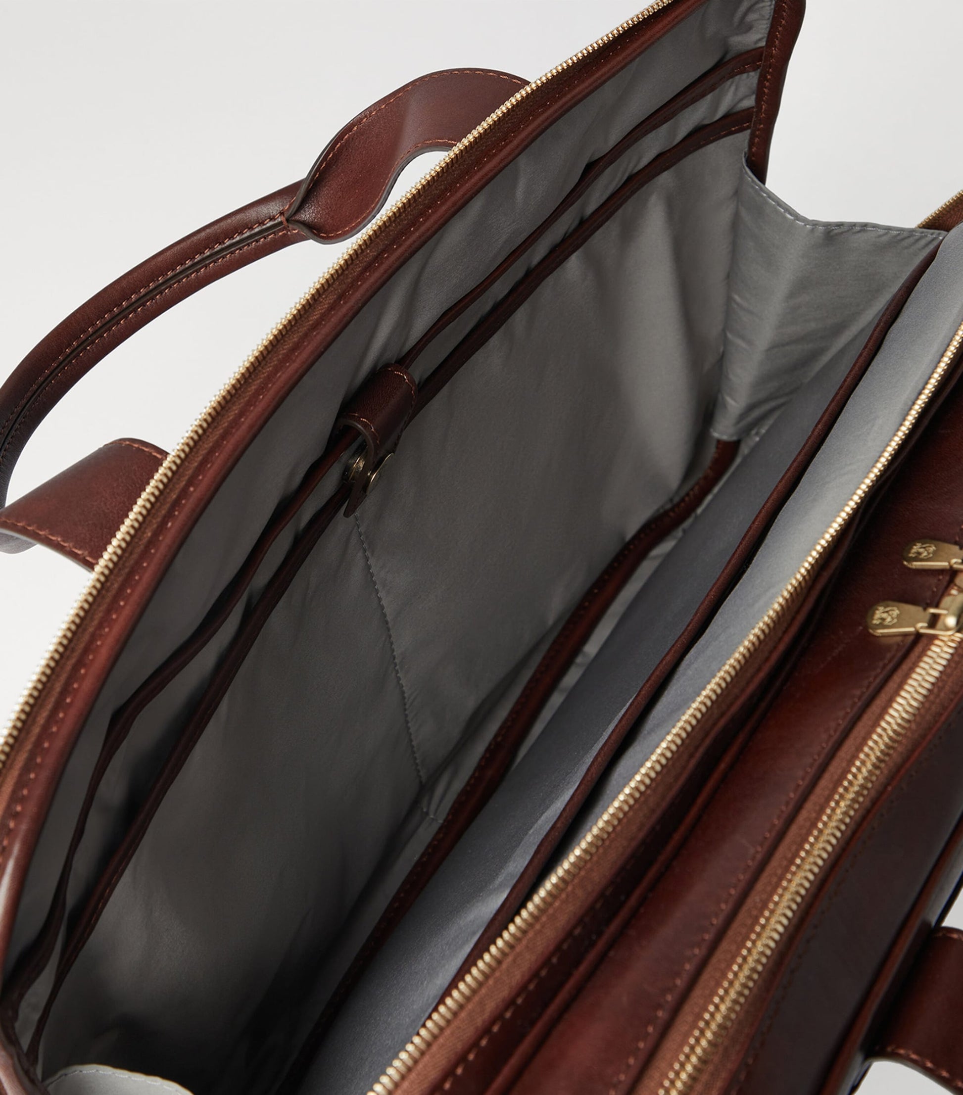 Brunello Cucinelli Calfskin Zipped Briefcase