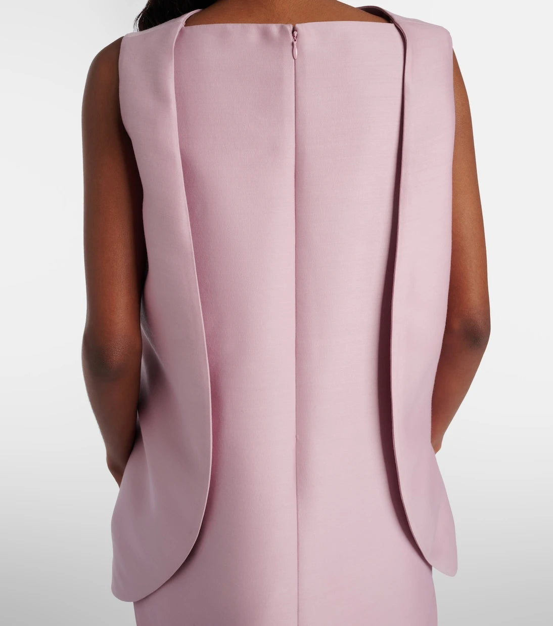 Balenciaga - İpek ve Yün Mini Elbise
