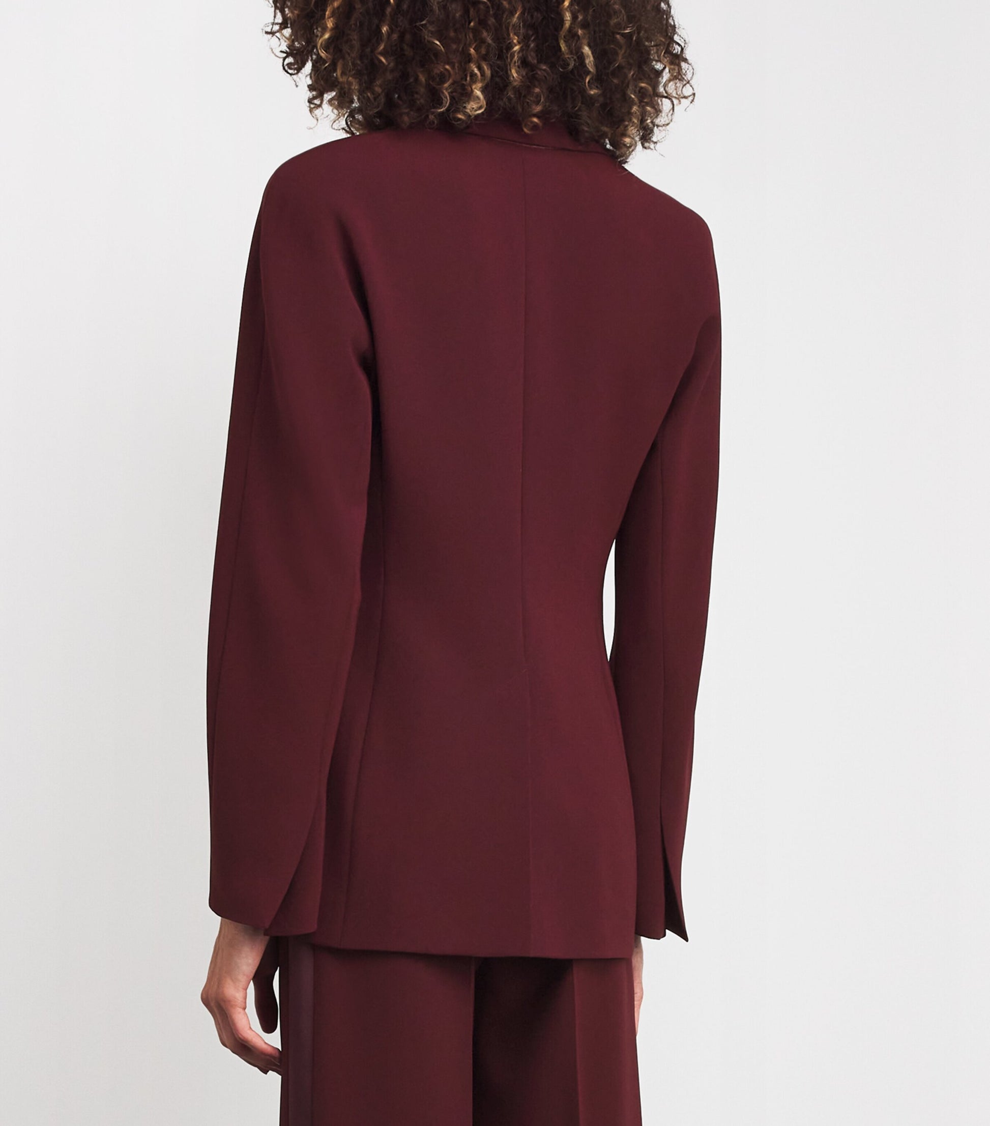 Max Mara Red Draped Blazer