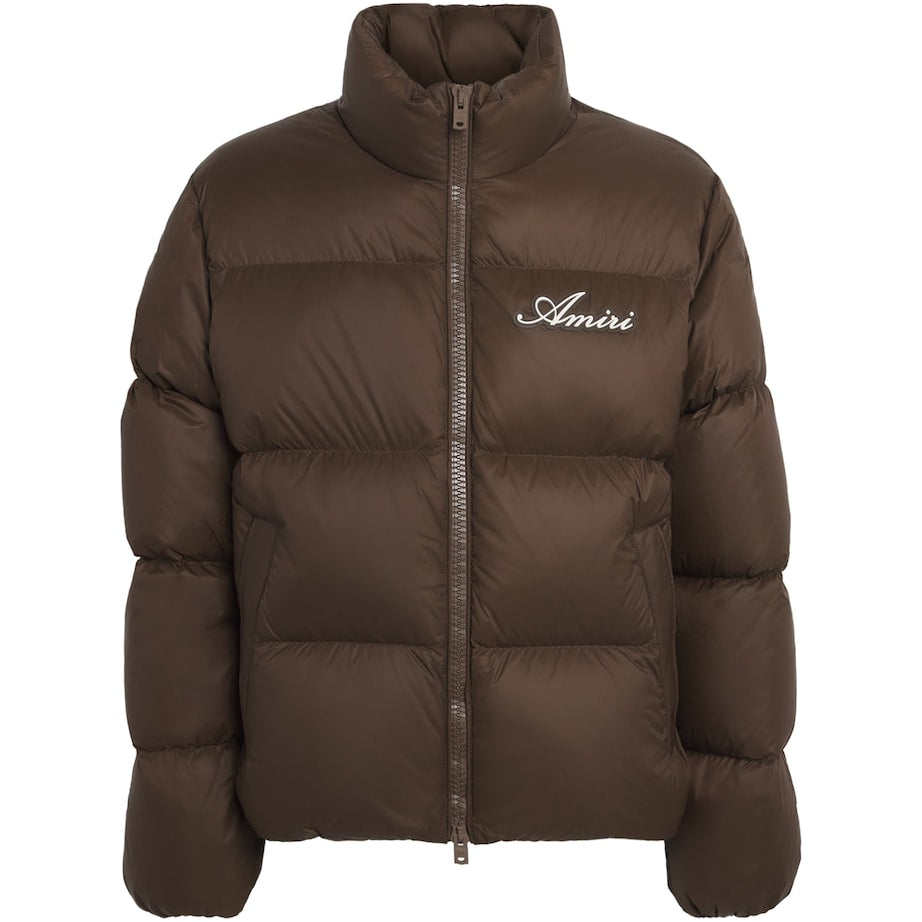 AMIRI Brown Down Bones Puffer Jacket