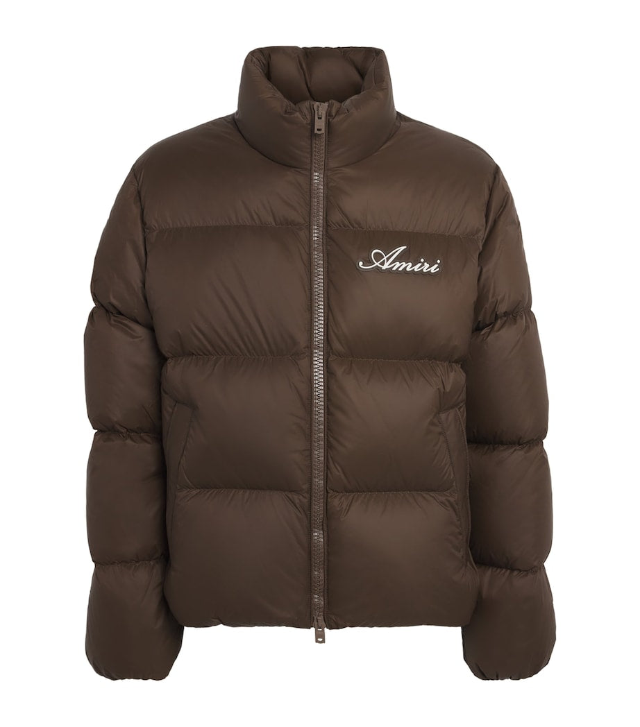 AMIRI Brown Down Bones Puffer Jacket