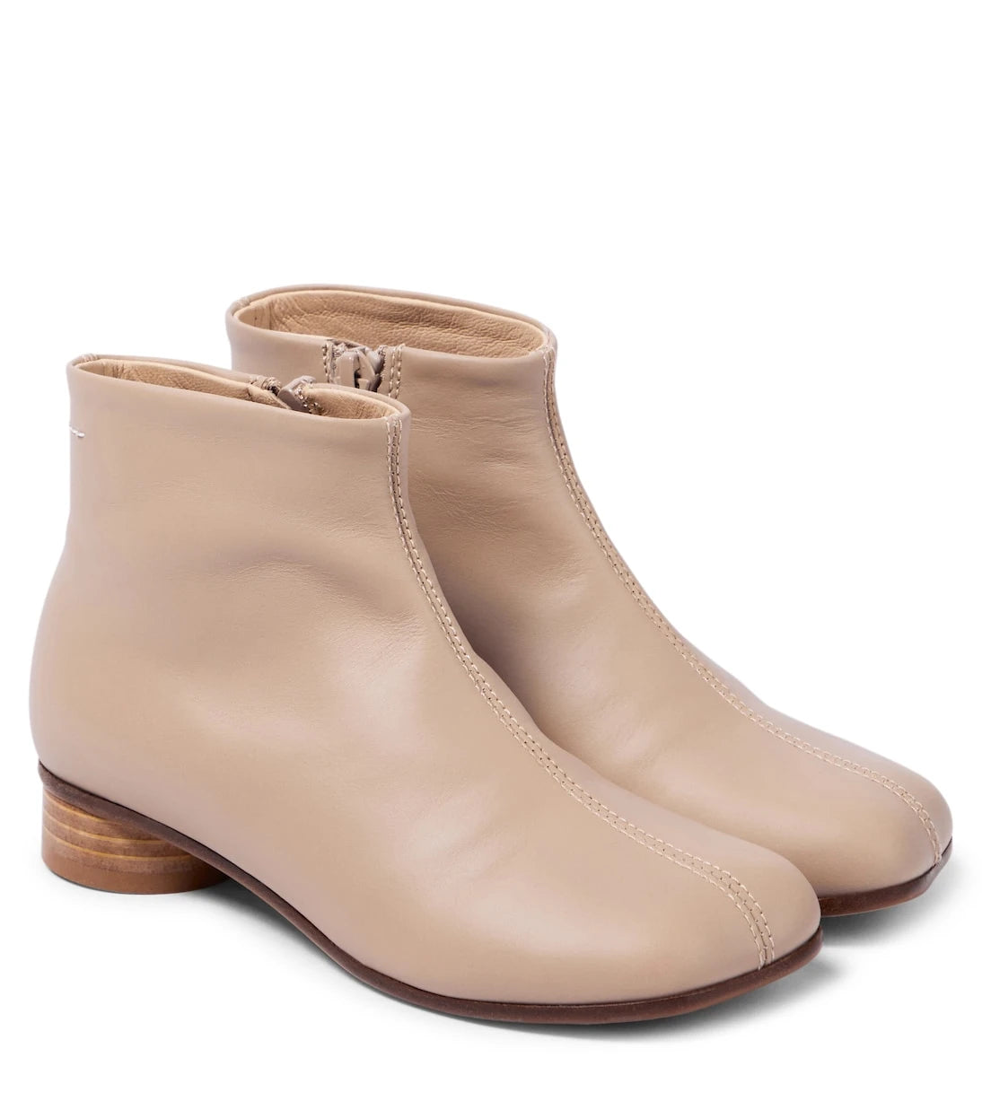 MM6 Maison Margiela Kids - Leather ankle boots