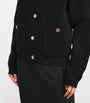 Toteme Black Wool-Blend Cardigan